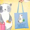 Mr. & Mrs. Panda Tote Bag Sommelier Herz - Sky Blue - Produktbild-Vorschau 2