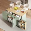 Isola da cucina con due cassetti e ruote, carrello da Anteprima dell’immagine prodotto 2