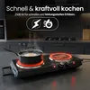 Emerio Elektrische Kochplatte – 2 Kochfelder – 2500 W – Produktbild-Vorschau 7