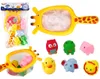 Gummi-Netz Giraffe Badetiere Set Produktbild-Vorschau 1