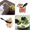 A collage of four images showing different aspects of a gardening tool set for succulents and bonsai. Náhled obrázku produktu