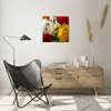 Wanduhr - Quadrat - Glasuhr - Tulpen Vase Blumenstrauß - Produktbild-Vorschau 6