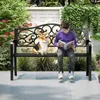 Kovová zahradní lavička pro 2-3 osoby, 128 cm verandová Náhled obrázku produktu 4