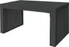 Home Deluxe -Panchina in legno LORA Black - 78 cm I Anteprima dell’immagine prodotto 1