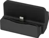 A black lightning docking station with a lightning connector visible. Podgląd zdjęcia produktu
