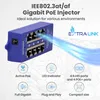 Extralink 4-Poorts Gigabit PoE Injector 4× 1000 Mbps RJ45, Productafbeelding-voorbeeld 4