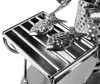 A close-up of a metal barbecue grill with two fish decorations on the grill. Produktbild-Vorschau