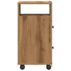 vidaXL Badschrank Schmal mit Rollen Artisan-Eiche Produktbild-Vorschau 11