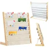 Bücherregal für kinder 75x30x76cm aus Baumwolle Leinen und Produktbild-Vorschau 5
