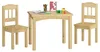 Kindersitzgruppe in weiß oder Holzfarbe Massiv mit Tisch Produktbild-Vorschau 2