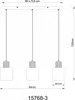 Globo Lighting Hängeleuchte Metall schwarz matt, 3x E27 Produktbild-Vorschau 8