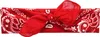 Bandana Tuch - Paisley Muster 02 - rot - weiß - Produktbild-Vorschau 3