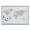 '''Zeller magnetic/writing board ''''World'''', grigio Anteprima dell’immagine prodotto 1