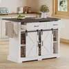 Isola da cucina Merax con piano di lavoro ribaltabile, Anteprima dell’immagine prodotto 3
