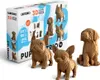 Cartonic 3D-Puzzle Puppies Trio, 3 Hunde, Papp-3D-Bausatz, Anteprima dell’immagine prodotto 2
