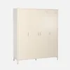 A four-door metal wardrobe on a plain background. Produktbild-Vorschau