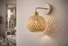 LUXOLAR LED Wandleuchte Rattan Boho Beige/Grau E27 - Produktbild-Vorschau 5