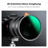 K&F Concept 77mm Filter ND2-ND32 Black-Mist 1/4 Variable Produktbild-Vorschau 6