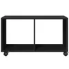 Skříňka na kolečkách černá 72 x 33 x 42,5 cm kompozitní Náhled obrázku produktu 5