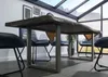 MASSIVMOEBEL24 Baumtisch Mango 200x100x77 grau lackiert / Produktbild-Vorschau 2