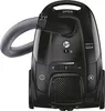 A black Hoover vacuum cleaner is shown from the front on a white background. Náhled obrázku produktu