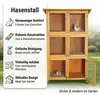 Mucola Hasenkäfig 6 Boxen Kaninchenstall Holz Freigehege Produktbild-Vorschau 2