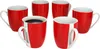 6er Set Variant Rot Suppenteller bunte tiefe Teller Pasta Produktbild-Vorschau 1