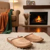 Herren Naturleder Hausschuhe Klassische Slippers Pantoffeln Produktbild-Vorschau 5