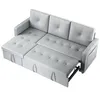 SONNI 203x130x88cm Divano angolare grigio chiaro a tre Anteprima dell’immagine prodotto 3