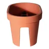 Balkon Geländer Blumenkasten oval 60 cm - Terracotta - Produktbild-Vorschau 3