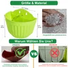 Wand Blumentöpfe 8er-Set,Bunte Hängepflanztöpfe mit Produktbild-Vorschau 3