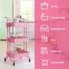 COSTWAY Carrello portavivande su rotelle, carrello da Anteprima dell’immagine prodotto 2