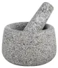 Granitmörser mit Stößel - D: 13cm - H: 8cm Produktbild-Vorschau 1