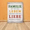Blechschild - Familie ist Schild Blechschild Produktbild-Vorschau 4