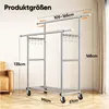 HOKEEPER Kleiderständer Schwerlast-Kleiderstange 204kg Produktbild-Vorschau 5