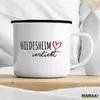 Huuraa Emaille Tasse Hildesheim verliebt 300ml Vintage Produktbild-Vorschau 3
