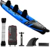 SKINHAWK Prestige Kajak 490 –  3er-Kajak in Blau – Set mit Produktbild-Vorschau 1
