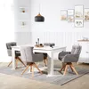 Homestyle4u Esszimmerstühle 2er Set drehbar mit Armlehnen Produktbild-Vorschau 2