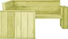 vidaXL Banc d'angle de jardin 239 cm Bois de pin imprégné Voir les images du produit 10