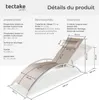 2 chaises longues en aluminium, à 5 niveaux - beige Voir les images du produit 6