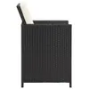 vidaXL Chaises de jardin 4 pcs. Poly rotin noir Voir les images du produit 3