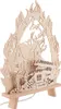 Saico LED-Dekoleuchte Feuerwehr Holz 43 cm warmweiß natur Produktbild-Vorschau 5