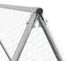 vidaXL Cage à poules argentée 400x100x190 cm Acier Voir les images du produit 8