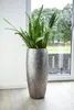 Vase de sol VIVANNO en fibre de verre ROYAL rond, argent Voir les images du produit 3