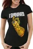 style3 I survivded Thanos Damen T-Shirt infinity superheld Produktbild-Vorschau 1