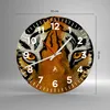 Wanduhr - Rund - Glasuhr - Tiger Tiere Natur Safari - Produktbild-Vorschau 3