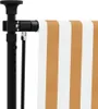 vidaXL Vonkajšia roleta oranžová a biela 200x270 cm látka a Náhľad obrázku produktu 7