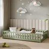 Kinderbett Bodenbett mit Rausfallschutz & Lattenrost Produktbild-Vorschau 1