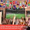 48 Länder Fahnen Wimpelkette für WM Deko 2026, Girlande Produktbild-Vorschau 3