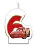 Neonové narozeninové svíčky č. 6 s číslem Cars Náhled obrázku produktu 6